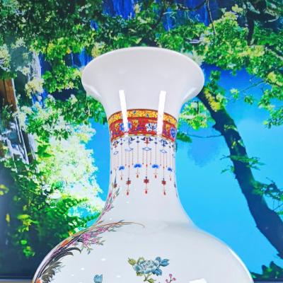 BÌNH HỌA TIẾT GÀ ĐẠI CÁT